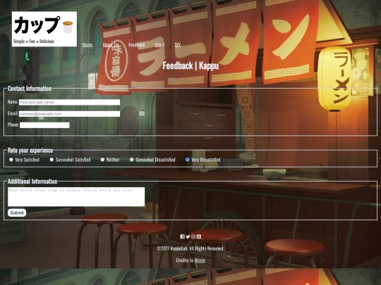 Feedback screenshot