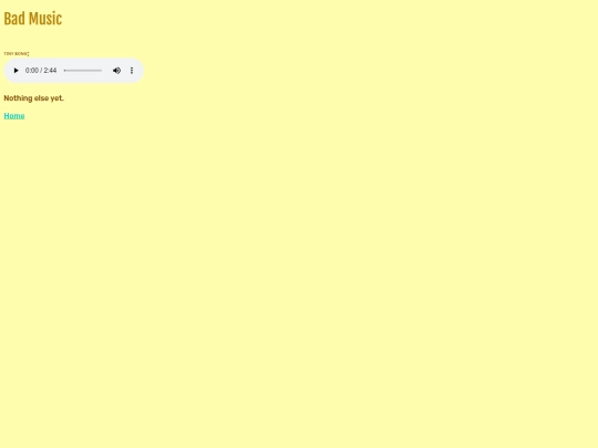 badmusic screenshot