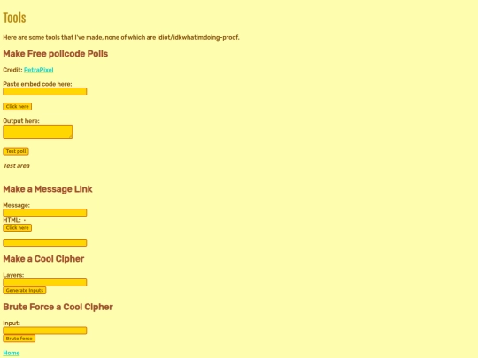 tools screenshot