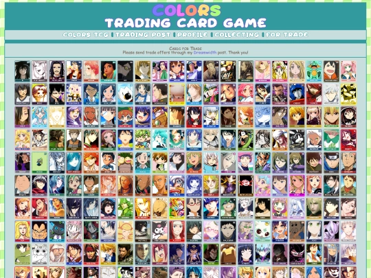 colors-tcg/tradepile screenshot