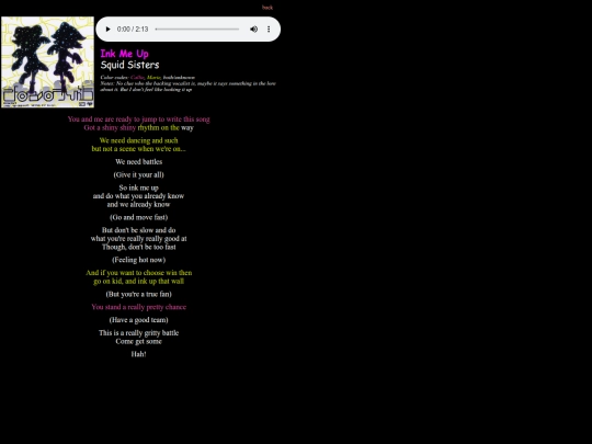 shrines/splatoon/lyrics/inkmeup screenshot