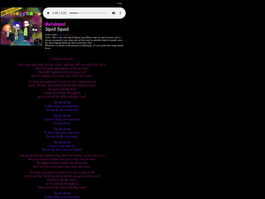 shrines/splatoon/lyrics/metalopod screenshot