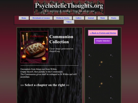 Webpages/fiction_stories/Communion_Series/Communion_Landing_Page screenshot