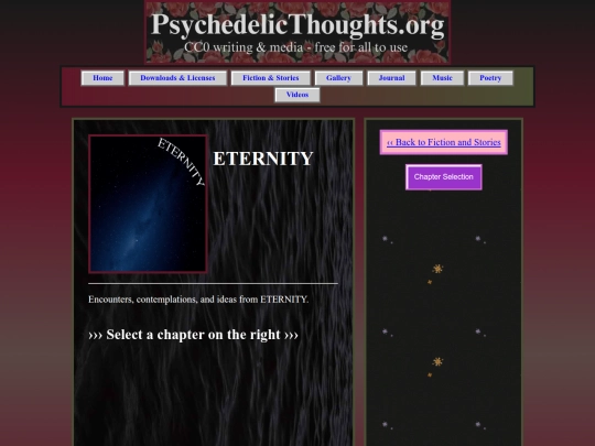 Webpages/fiction_stories/ETERNITY_Series/ETERNITY_Landing_Page screenshot