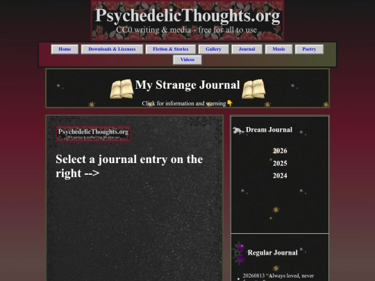 Webpages/journal_entries/journal_page screenshot