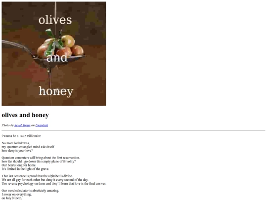 Webpages/poetry/1926/1422_olives_and_honey screenshot