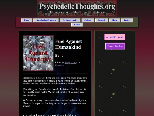 Webpages/poetry/Fuel_Against_Humankind/fah_landing_page screenshot