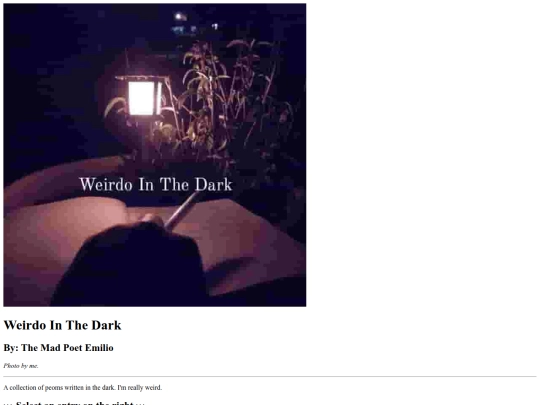 Webpages/poetry/weirdo_in_the_dark/witd_cover screenshot