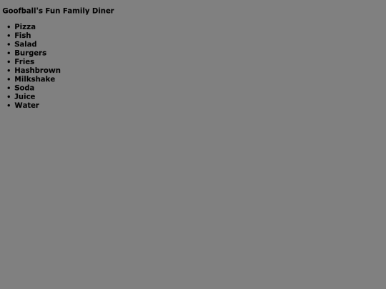 foods screenshot