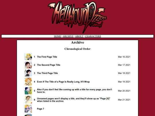 archive screenshot