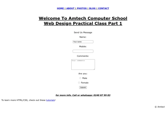 contact screenshot