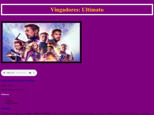 HTML5/MultiMidia screenshot