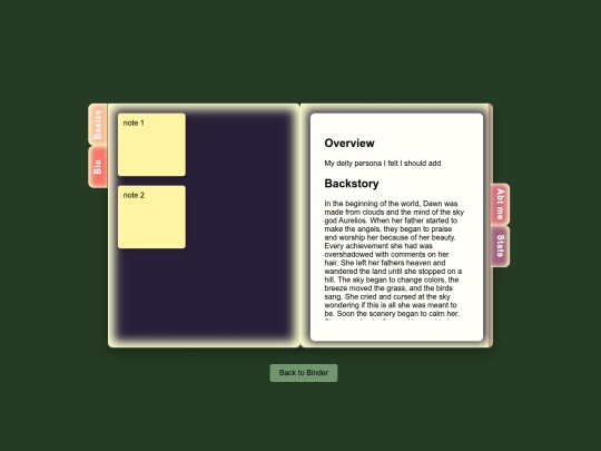 characters/Dawn/Dawnbio screenshot