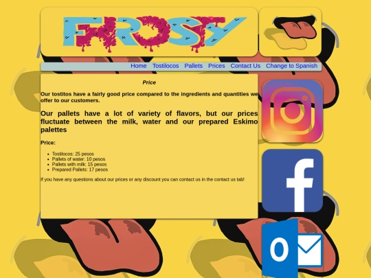 pag web/preciosingles screenshot