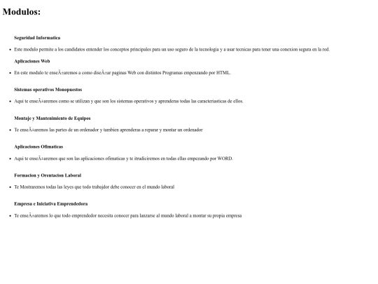 modulo screenshot
