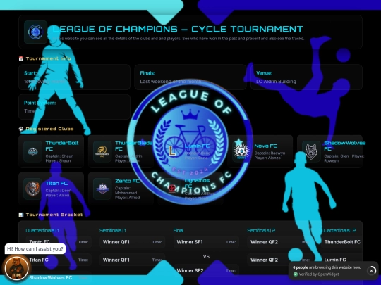 cycle-tournament screenshot