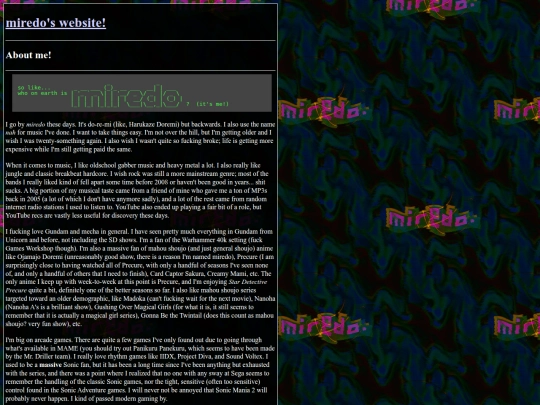 about-me screenshot