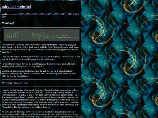 miniblog screenshot
