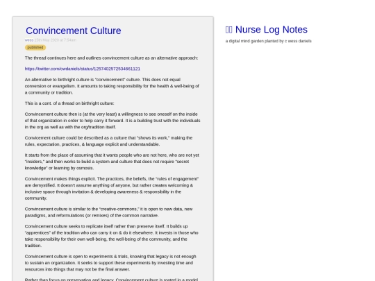 convincement-culture screenshot
