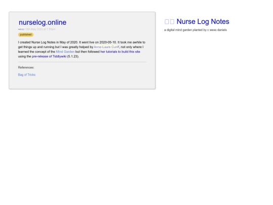 nurselog.online screenshot