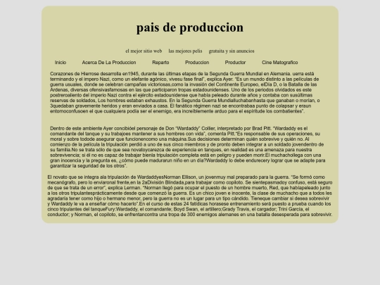 pais de produccion screenshot
