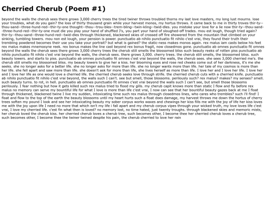 writings/my writings/poems/cherried_cherub_1 screenshot