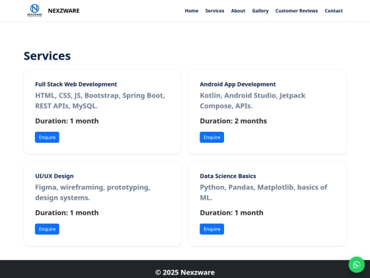 nexzware/services screenshot