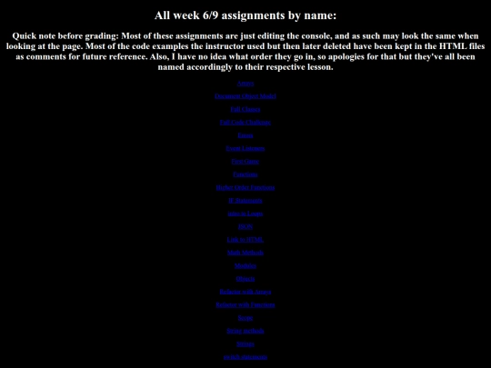 Week 9 full/9 screenshot