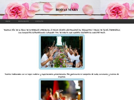 boda/restaurante screenshot