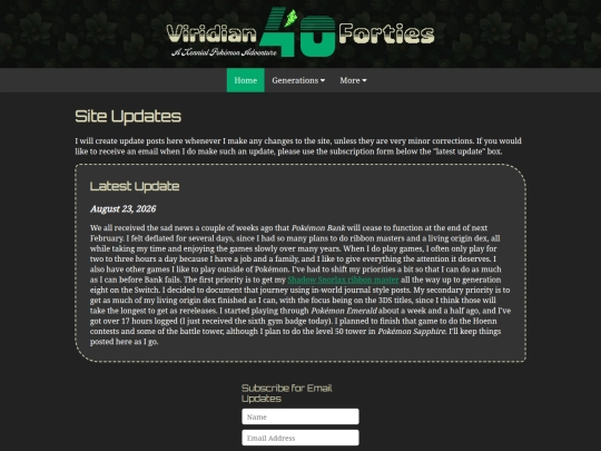 updates screenshot
