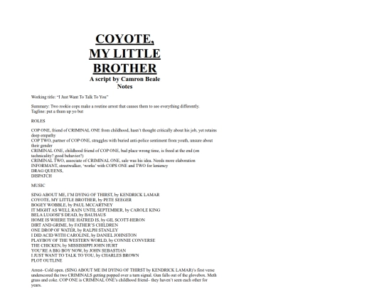 COYOTEMYLITTLEBROTHER screenshot