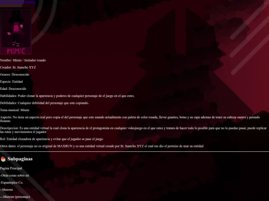 personaje-mimic screenshot