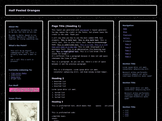 index screenshot