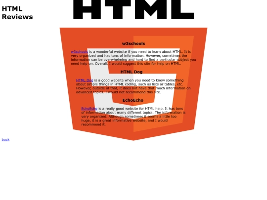 documents/htmlreviews screenshot