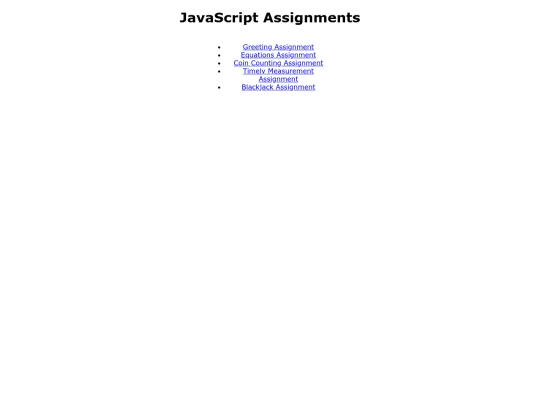 javascriptassignments screenshot