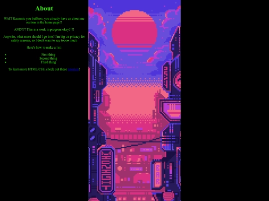 AboutPage screenshot