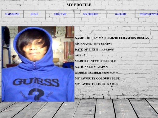 MY PROFILE screenshot