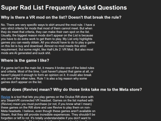 faq screenshot