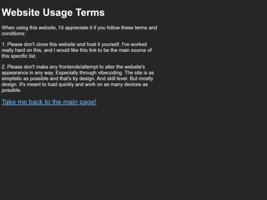 terms screenshot