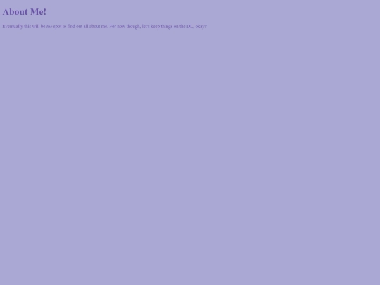 aboutme screenshot