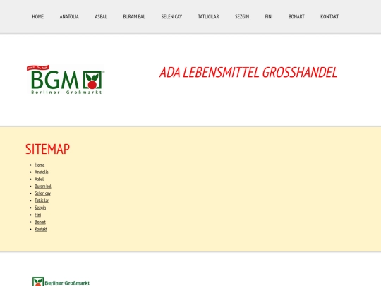 sitemap screenshot