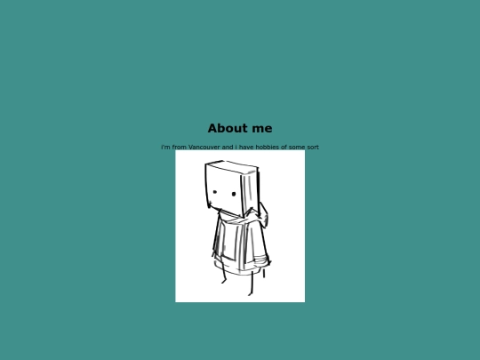 aboutme screenshot