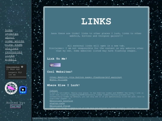 links screenshot
