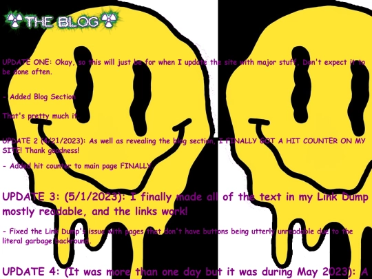 Blog screenshot