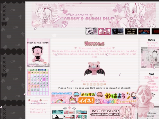 Halloween Main Page screenshot