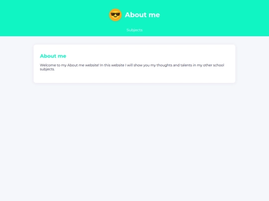 Aboutme screenshot