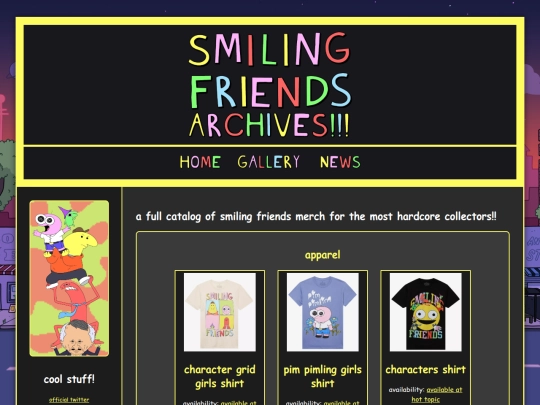 merch screenshot