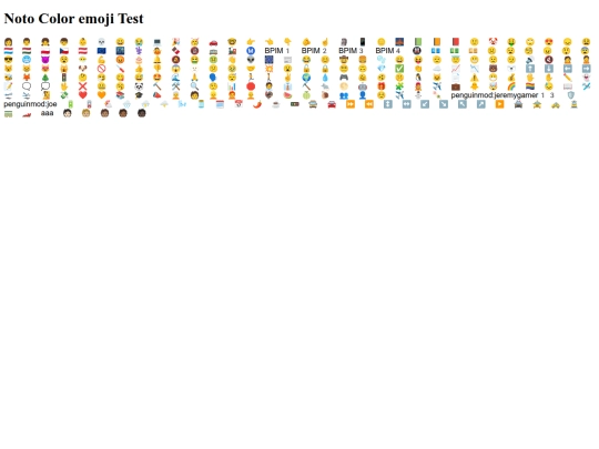 emojitestgoogle screenshot