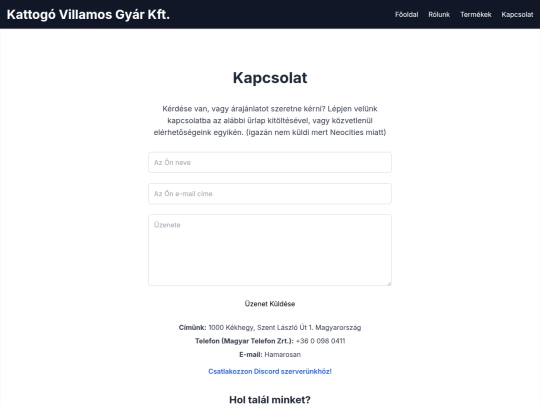 kattogovillamos/contact screenshot