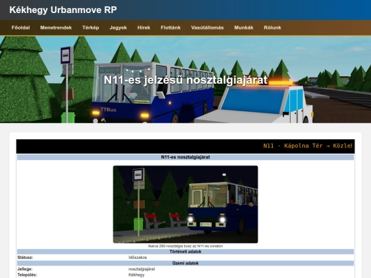 kekhegy/jarat/n11esbuszvonal screenshot